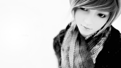 Woman grayscale asians monochrome