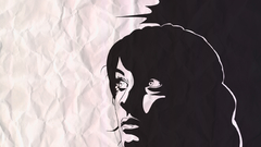 Woman grayscale monochrome faces