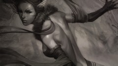 Woman grayscale sketches