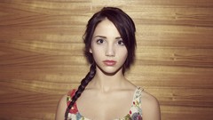 Woman green eyes brunettes emily rudd portraits