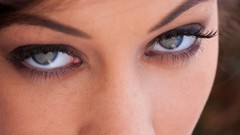 Woman green eyes brunettes Georgia Jones Digital Desire magazine