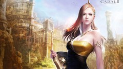 Woman green eyes mmorpg artwork video games fantasy art Cabal 2