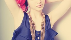 Woman green eyes models Iona Rose McCabe