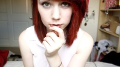 Woman green eyes models redheads