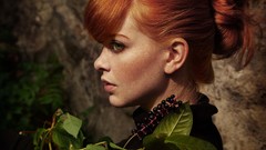 Woman green eyes redheads