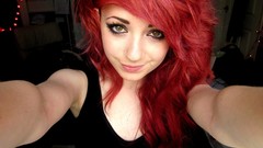 Woman green eyes redheads