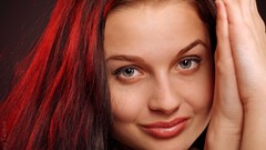 Woman green eyes redheads