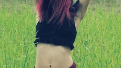 Woman green eyes redheads Kylie Petrie