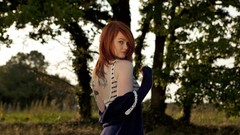 Woman green eyes redheads pale skin Lass-model Julie Kennedy