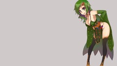 Woman green hair boobs Kusanagi Tonbo (Artist)