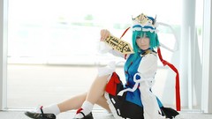 Woman green hair touhou shikieiki yamaxanadu cosplay video games