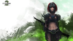 Woman guild wars guild wars 2 redheads artwork video games