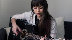 Woman guitarists models