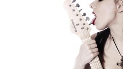 Woman guitars