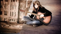 Woman guitars models