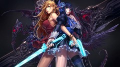 Woman Guns Anime Swords anime girls anarchy stocking girls with 