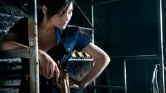 Woman Guns Asia brunettes uniforms models