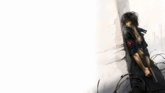 Woman Guns barcode Leather