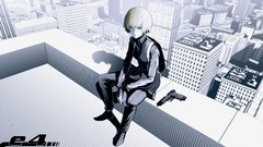 Woman Guns cityscapes