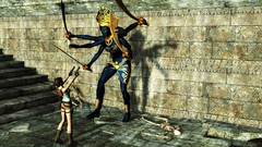 Woman Guns game gods skeletons video tomb raider lara croft 