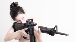 Woman Guns girls with