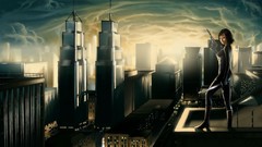 Woman Guns Knives Swords cities