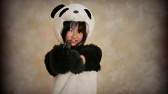 Woman Guns panda bears