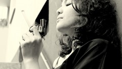 Woman Guns Revolver monochrome