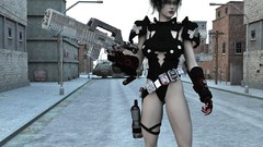Woman Guns science fiction digital art cgi 3D girls