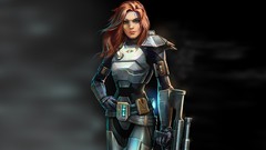 Woman Guns star wars redheads