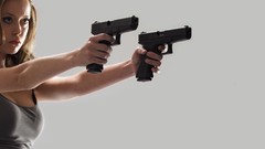 Woman Guns Terminator: The Sarah Connor Chronicles pistols 