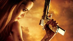 Woman Guns Wanted Angelina Jolie blondes movie posters