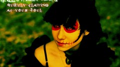 Woman Halloween Gothic green