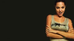 Woman hands Angelina Jolie faces Actress bracelets tattoos 