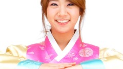 Woman happy asians smiling teen k-pop asian girls Kara (band) 