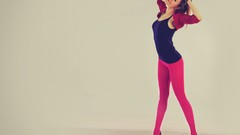 Woman happy brunettes models teen leotard