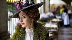 Woman hats Actress brunettes Louise Bourgoin