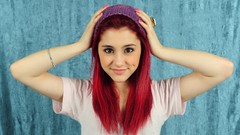 Woman hats Actress brunettes singers models ariana grande 
