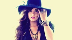 Woman hats Actress demi lovato brunettes singers models