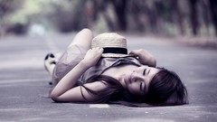 Woman hats asians Viet Nam