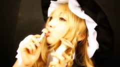 Woman hats blondes asians long hair witches touhou kirisame 