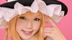 Woman hats blondes long hair witches touhou kirisame marisa 