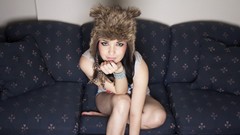 Woman hats brunettes models