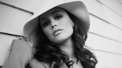 Woman hats Celebrity Actress rachel bilson grayscale