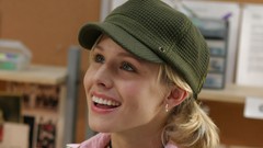 Woman hats Celebrity Kristen Bell faces blondes smiling blue 