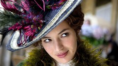 Woman hats faces Actress brunettes Louise Bourgoin