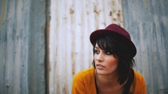 Woman hats faces brunettes piercings Taylor McCutchan