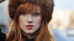 Woman hats faces freckles redheads