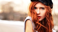 Woman hats faces outdoors blue eyes open mouth ebba zingmark 