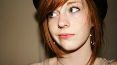 Woman hats faces redheads